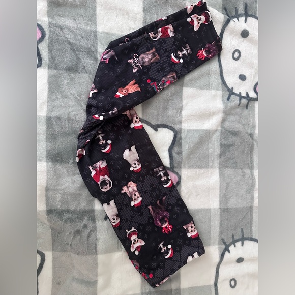 EVCR Christmas dogs print leggings yoga pants - Picture 5 of 14